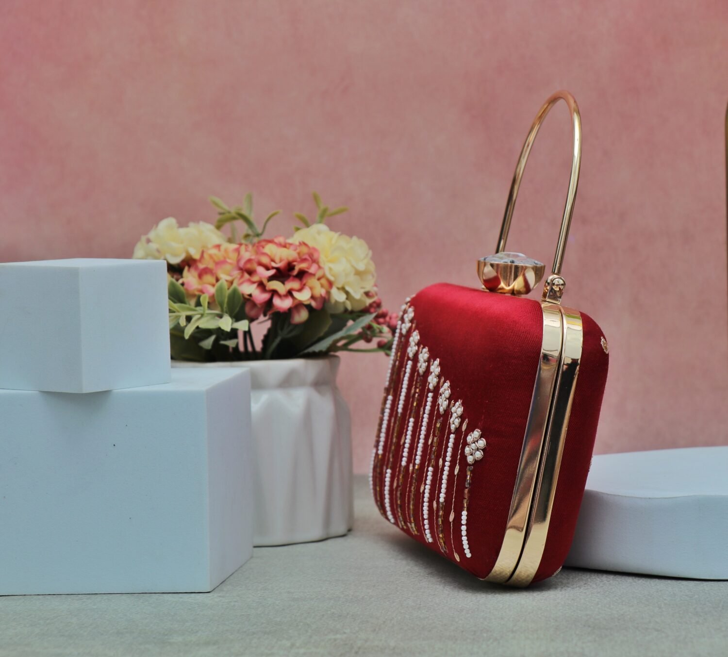 Scarlet Drape Clutch - Image 2