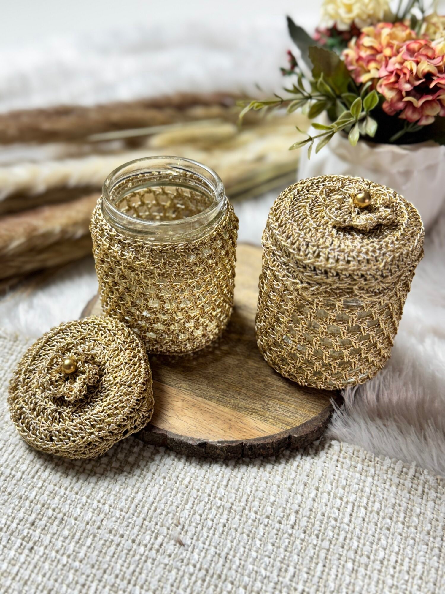 Crochet jar 3