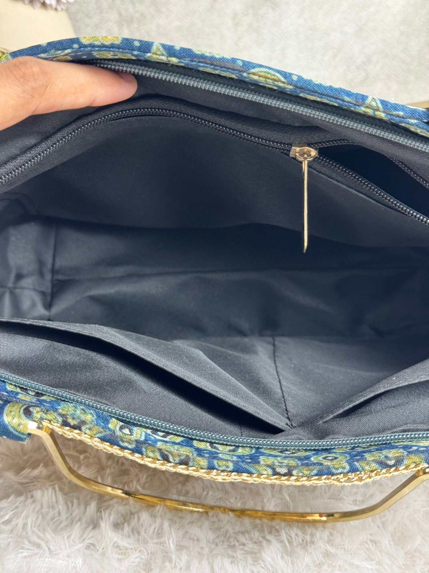 Crochet Ajrakh Purse - Image 2