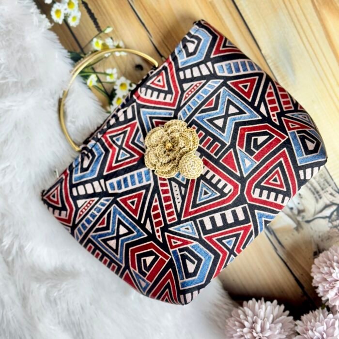 Crochet Ajrakh Purse (Copy)